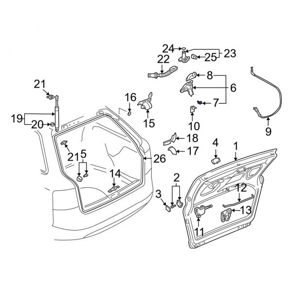 Liftgate Latch Clip