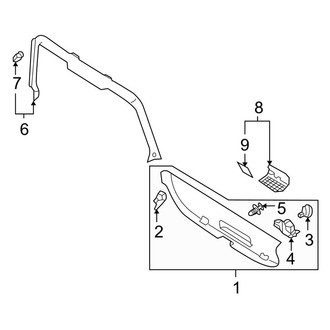 Audi OE - Lift Gate - Interior Trim