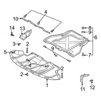 Audi OE - Radiator Support Splash Shield Nut
