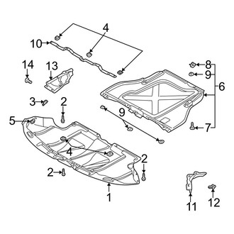Audi OE - Cooling - Splash Shields (Sedan / Wagon)