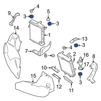 Audi OE - Radiator Insulator