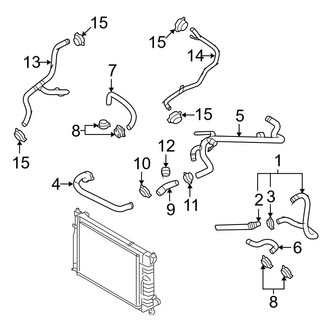 Audi OE - Cooling - Hoses & Pipes (Return), (Base / Avant)