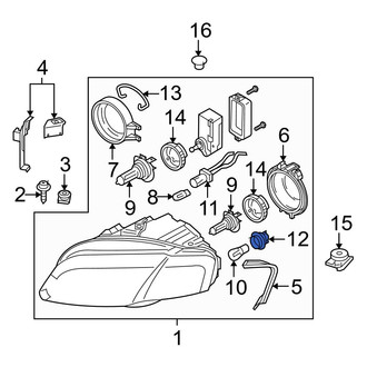Audi OE - Front Turn Signal Light Socket