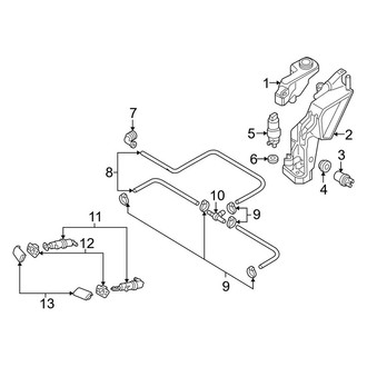 Audi OE - Front Lamps - Washer Components (B7 Body Code)