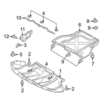 Audi OE - Radiator Support - Splash Shields (B7 Body Code 2.0L)