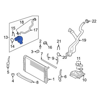 Audi OE - Upper Radiator Coolant Hose
