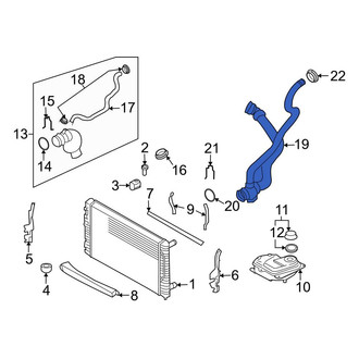 Audi OE - Lower Radiator Coolant Hose