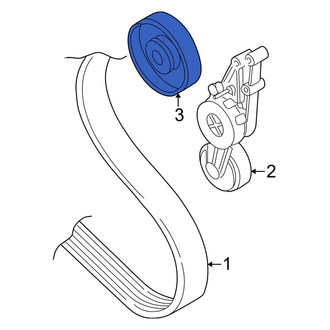 Audi OE - Accessory Drive Belt Idler Pulley