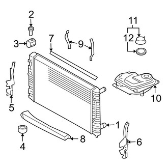 Audi OE - Cooling - Radiator & Components (Sedan / Wagon B7 Body Code 3.2L)