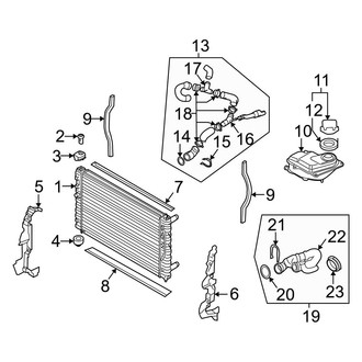Audi OE - Cooling - Radiator & Components (Main), (B7 Body Code)