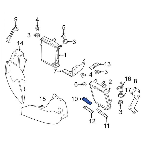 Radiator Mount Bracket