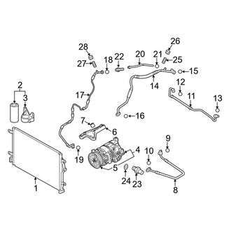 Audi OE - Air Conditioner & Heater - Condenser, Compressor & Lines (B7 Body Code 3.2L)