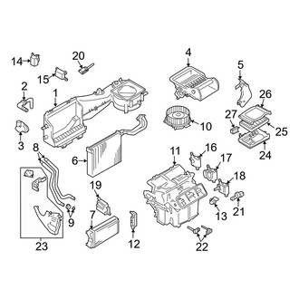 Audi OE - Air Conditioner & Heater - Evaporator & Heater Components (B7 Body Code)