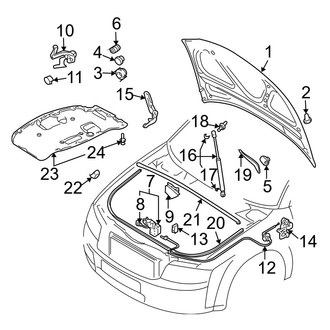 Audi OE - Hood & Components (B7 Body Code)