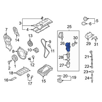 Audi OE - Engine Oil Filter Adapter
