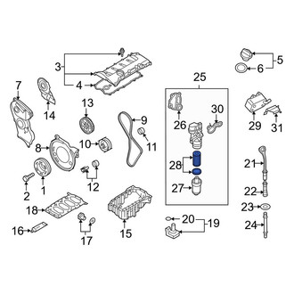 Audi OE - Engine Oil Filter Element