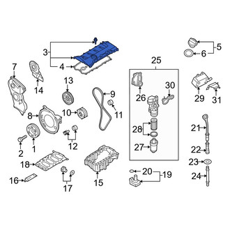 Audi OE - Engine Valve Cover