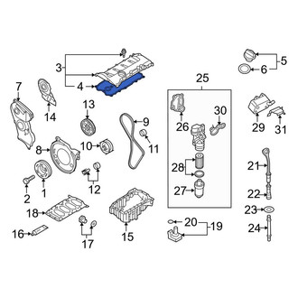 Audi OE - Engine Valve Cover Gasket