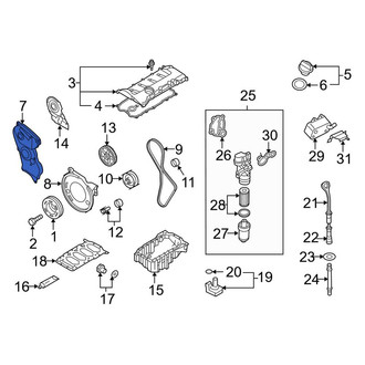 Audi OE - Lower Engine Timing Cover