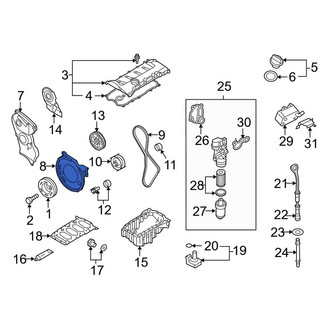 Audi OE - Lower Engine Timing Cover