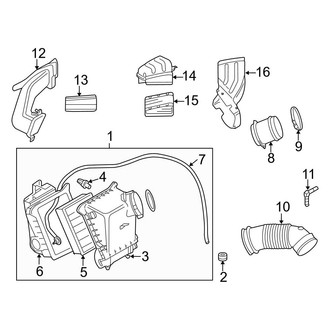 Audi OE - Engine / Transaxle - Air Intake (Sedan)