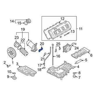 Audi OE - Engine Oil Filter Housing Gasket