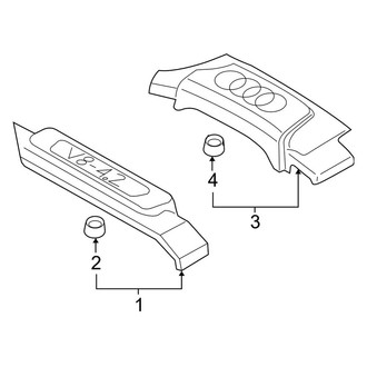 Audi OE - Engine / Transaxle - Engine Appearance Cover (Base / Avant)