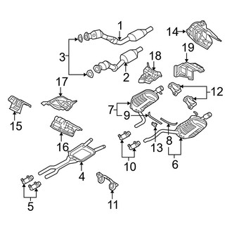 Audi OE - Exhaust System - Exhaust Components (B7 Body Code 3.2L)
