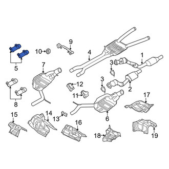 Audi OE - Exhaust Muffler Clamp