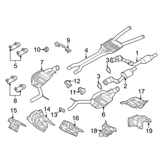 Audi OE - Exhaust System - Exhaust Components (Base / Avant)