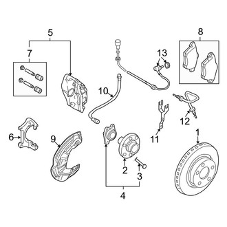 Audi OE - Front Suspension - Brake Components (B7 Body Code)