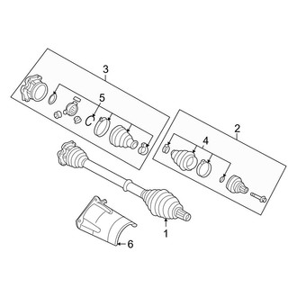 Audi OE - Front Suspension - Drive Axles (B7 Body Code 2.0L Standard Tr)