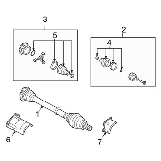 Audi OE - Front Suspension - Drive Axles (B7 Body Code Standard Tr)