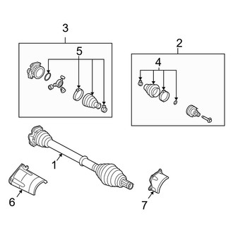 Audi OE - Front Suspension - Drive Axles (B7 Body Code Automatic Tr)