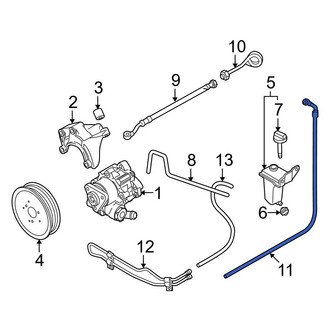 Audi OE - Power Steering Return Hose