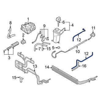 Audi OE - Power Steering Return Hose