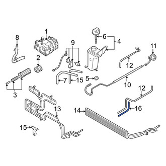 Audi OE - Power Steering Return Hose