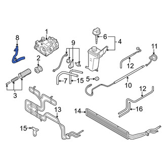 Audi OE - Front Power Steering Line