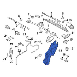 Audi OE - Lower Washer Fluid Reservoir