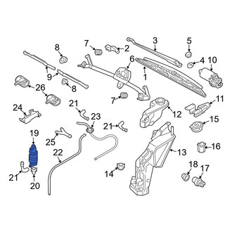 Audi OE - Windshield Washer Pump