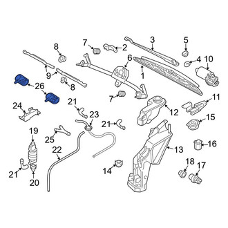 Audi OE - Front Right Windshield Washer Nozzle