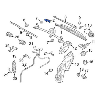Audi OE - Wiper Blade Clip