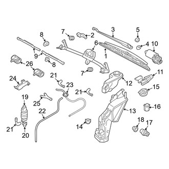 Audi OE - Windshield - Wiper & Washer Components (B7 Body Code)