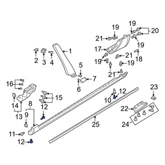 Audi OE - Rocker Panel Molding Screw