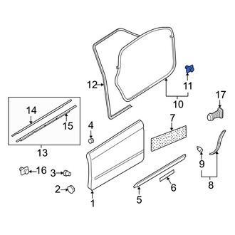 Audi OE - Front Door Seal Retainer Plate