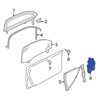 Audi OE - Front Left Window Motor