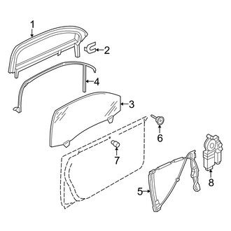 Audi OE - Front Door - Glass & Hardware