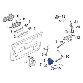 Audi OE - Front Left Door Lock Actuator Motor