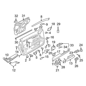 Audi OE - Front Door - Interior Trim (B7 Body Code)
