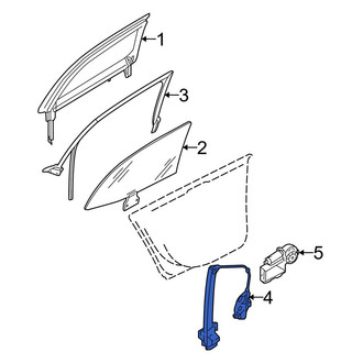 Audi OE - Rear Right Window Regulator